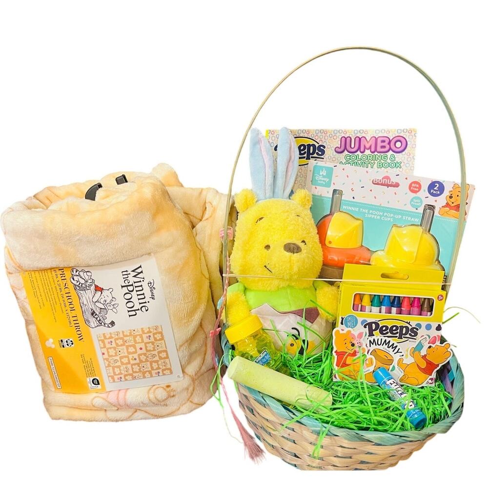 Winnie the Pooh Easter adorable bundle preschool throw 40 x 50 super  adorable